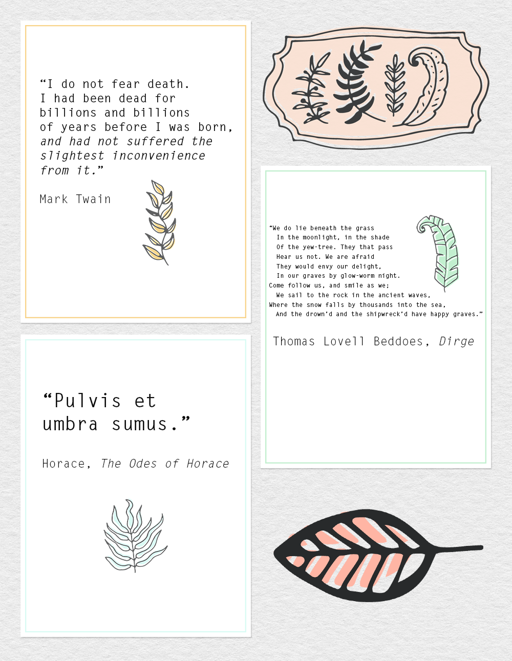 Reframing Death in a Positive Light: Free Printable Wall Art - Celia Agnes