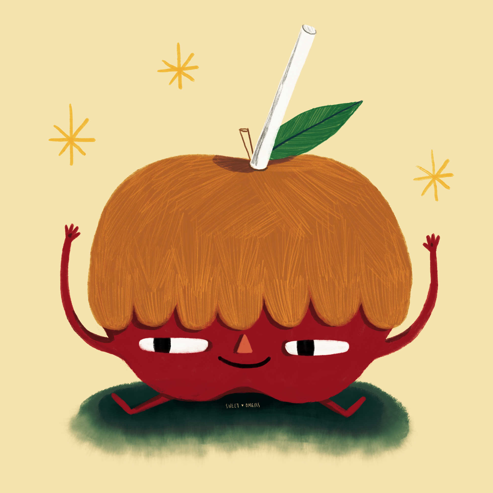 Candy apple character