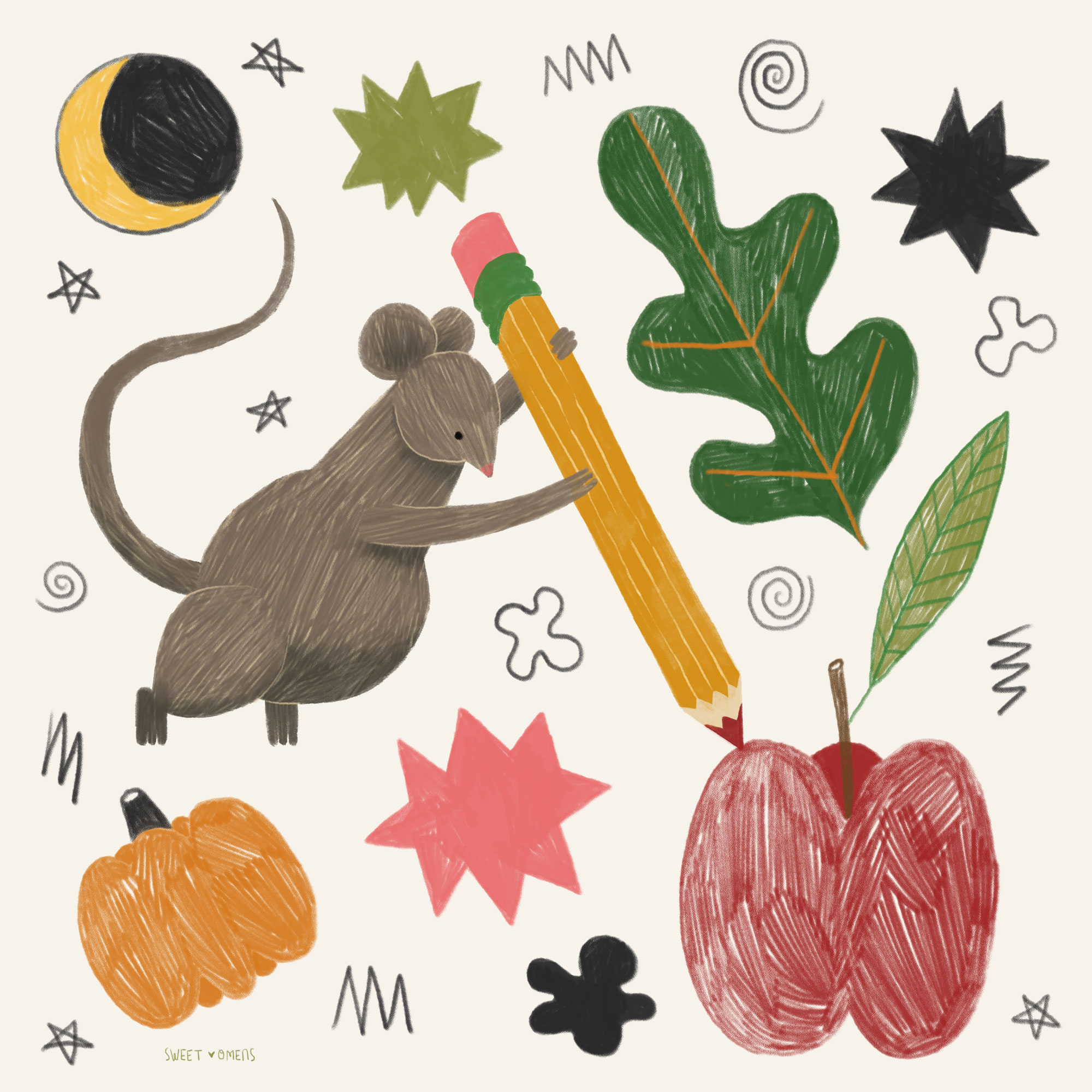 Mouse artist character