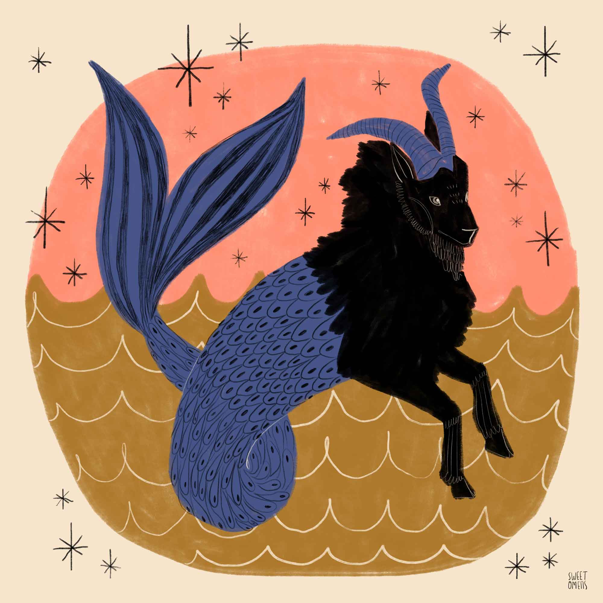 Capricorn illustration